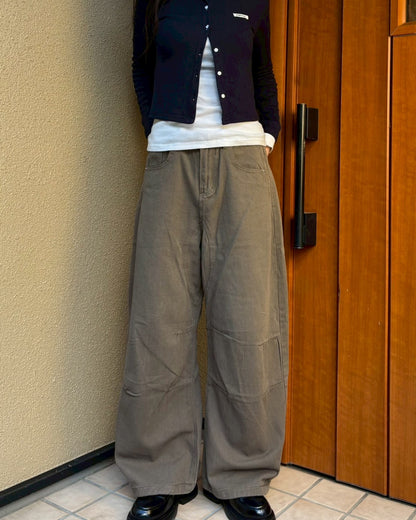 【即納】カーブシルエットパンツ MU0140