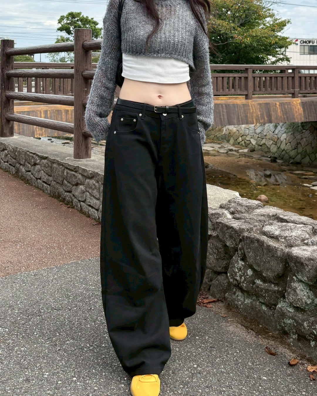 【即納】カーブシルエットパンツ MU0140