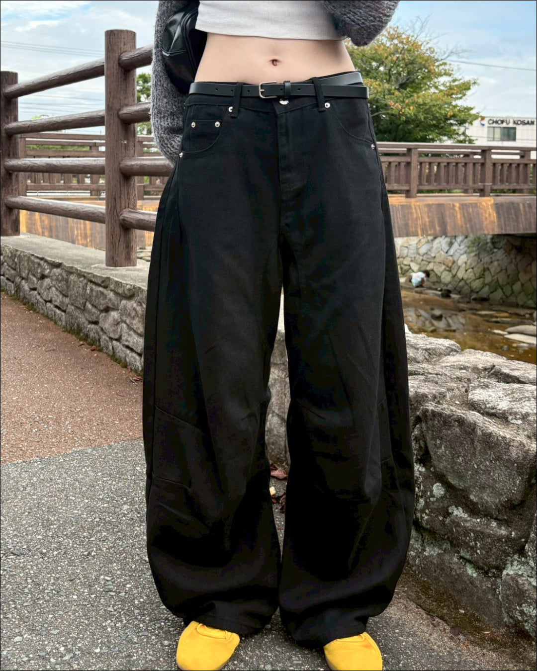 【即納】カーブシルエットパンツ MU0140