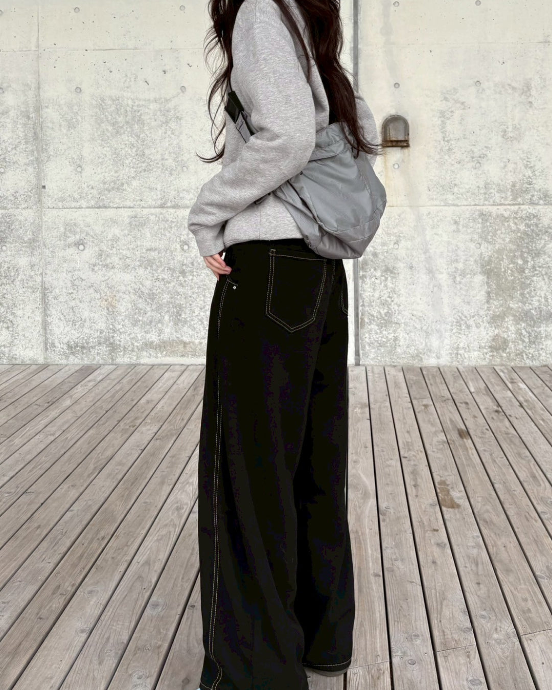 ステッチラインカーブデニムパンツ MU0265 – YOLO（ヨロ