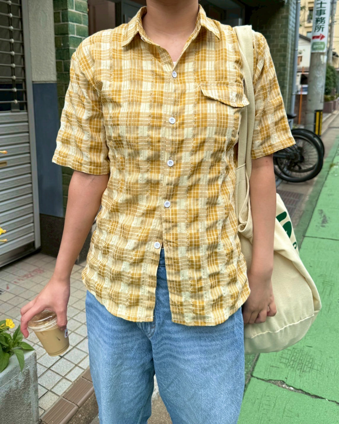 カジュアルチェックシャツ MX0055