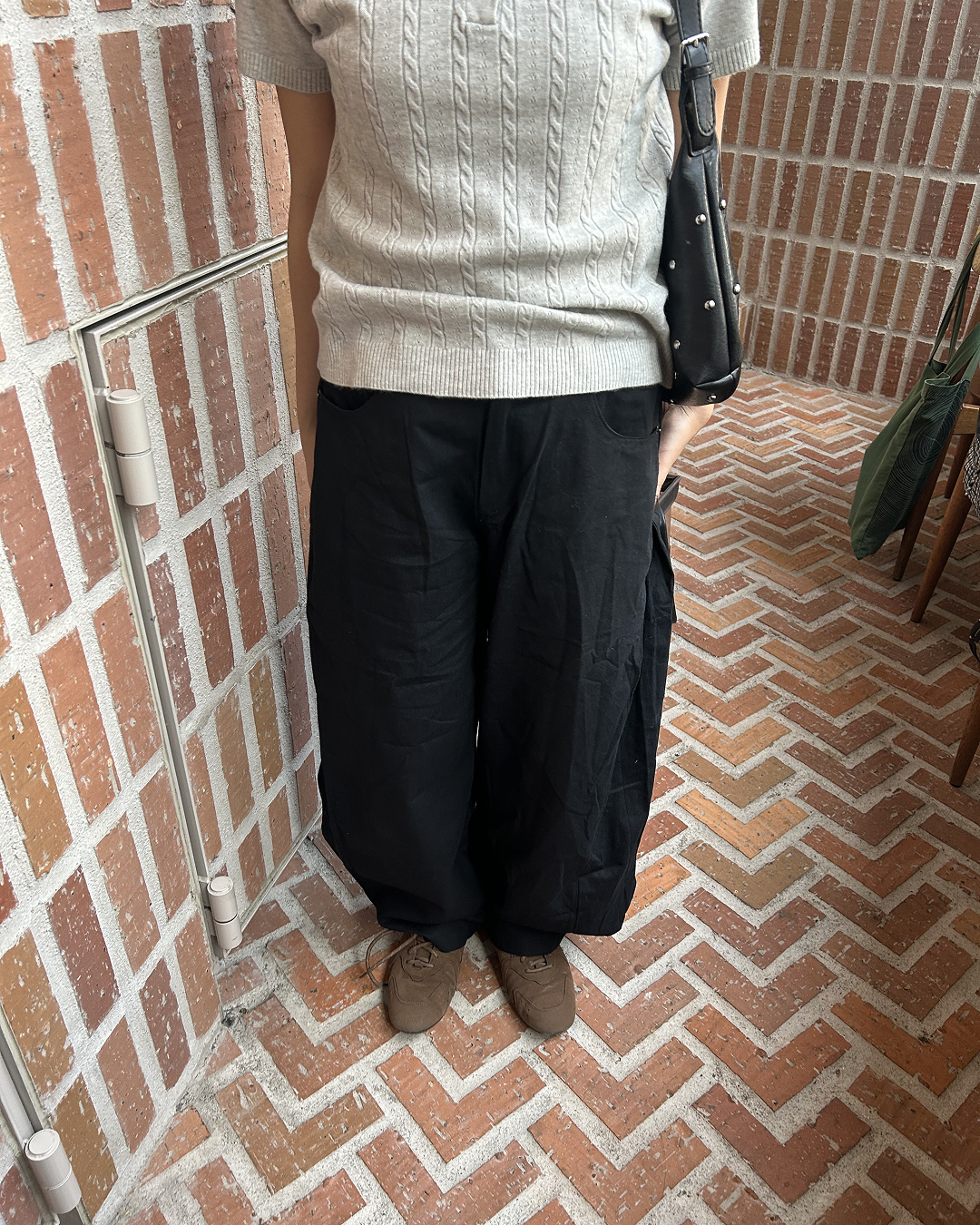 ルーズワイドレッグサイドタックパンツ
MY0002