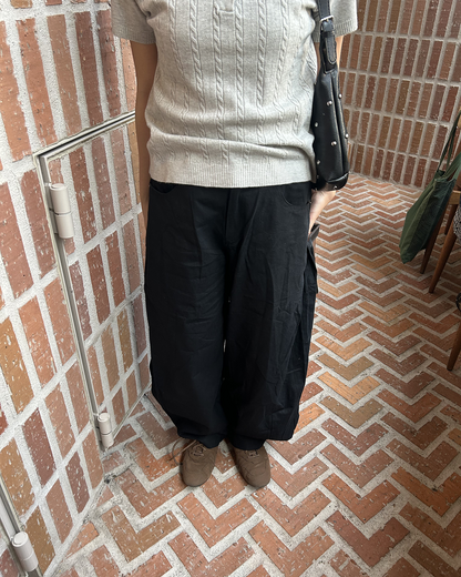 ルーズワイドレッグサイドタックパンツ
MY0002