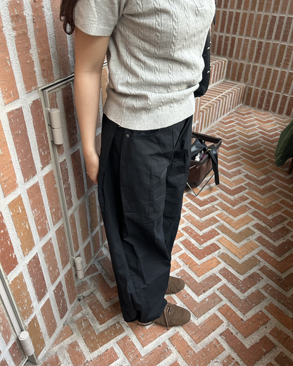 ルーズワイドレッグサイドタックパンツ
MY0002