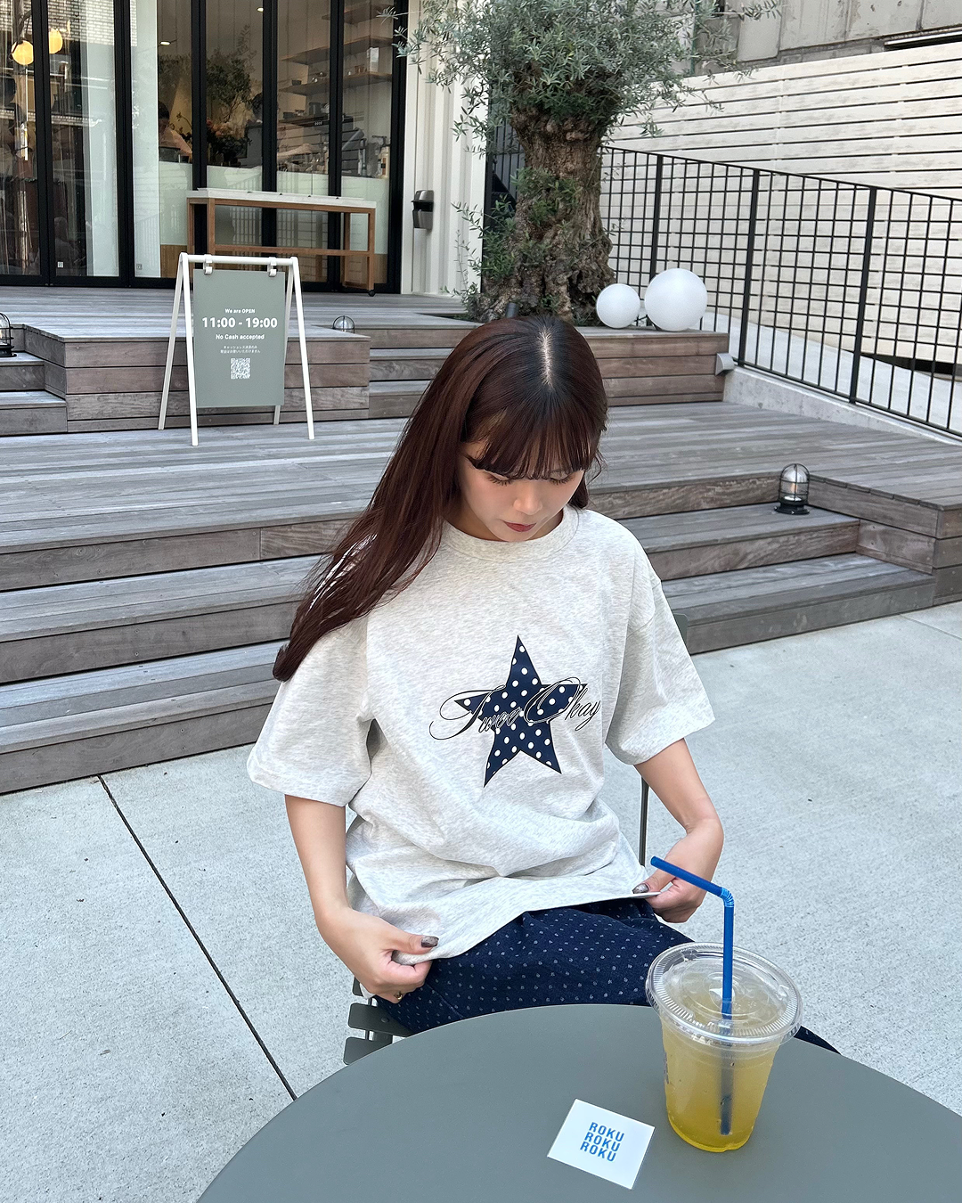 スタードットルーズプリントTシャツ
MY0009