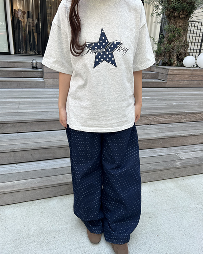 スタードットルーズプリントTシャツ
MY0009