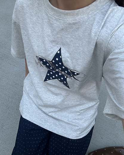 スタードットルーズプリントTシャツ
MY0009