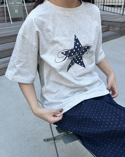 スタードットルーズプリントTシャツ
MY0009