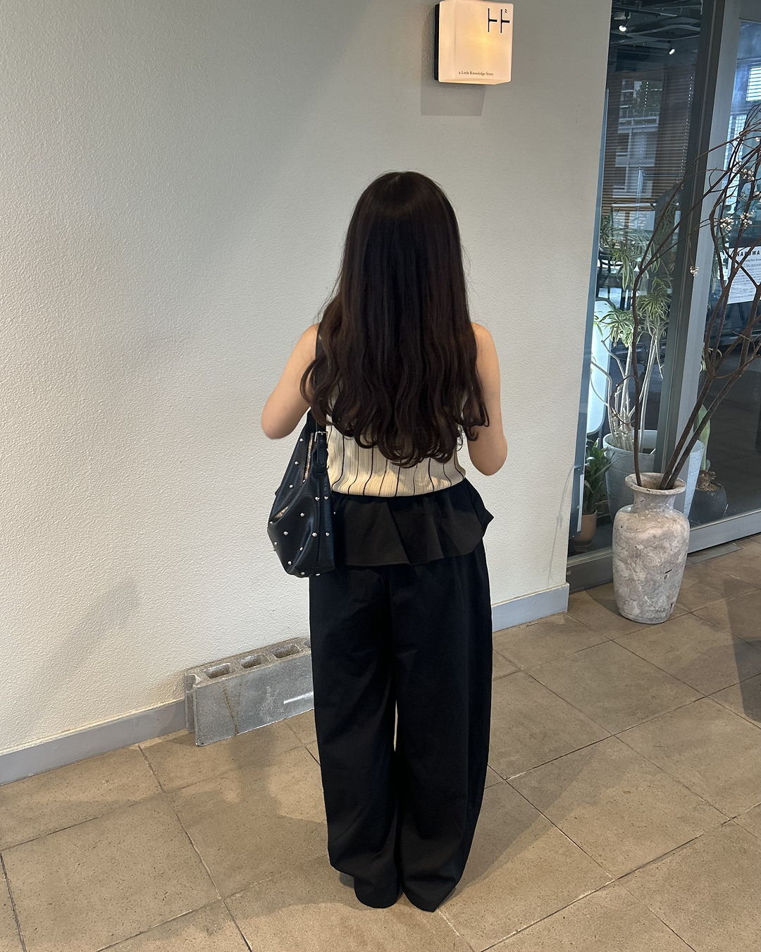 フェイクツーピースバレルレッグパンツ
MY0019