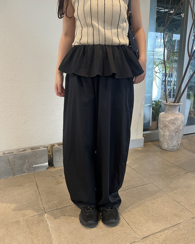 フェイクツーピースバレルレッグパンツ
MY0019