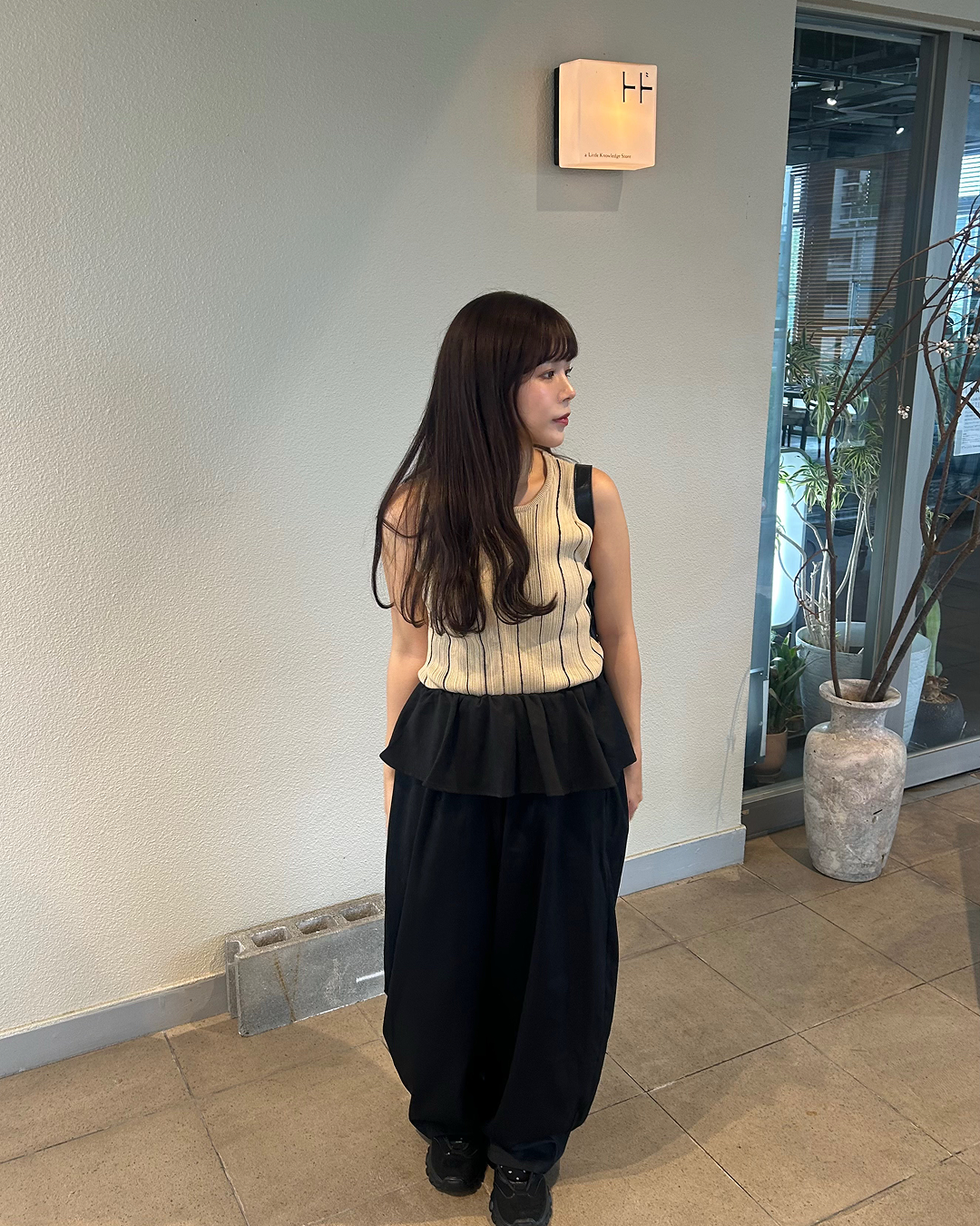 フェイクツーピースバレルレッグパンツ
MY0019