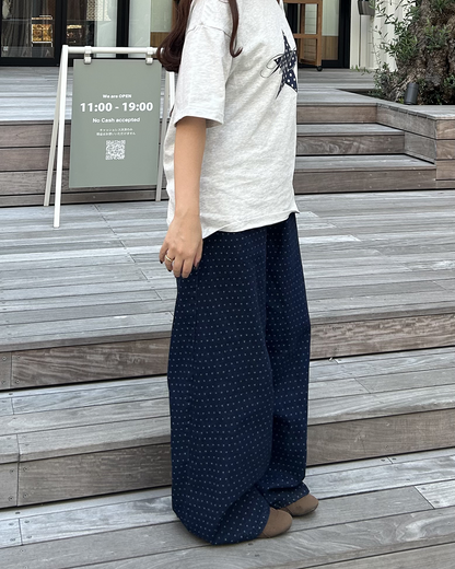 カーブデザインドットハイウエストパンツ
MY0058