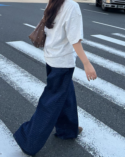 カーブデザインドットハイウエストパンツ
MY0058