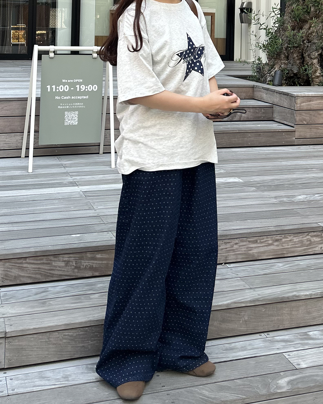 カーブデザインドットハイウエストパンツ
MY0058