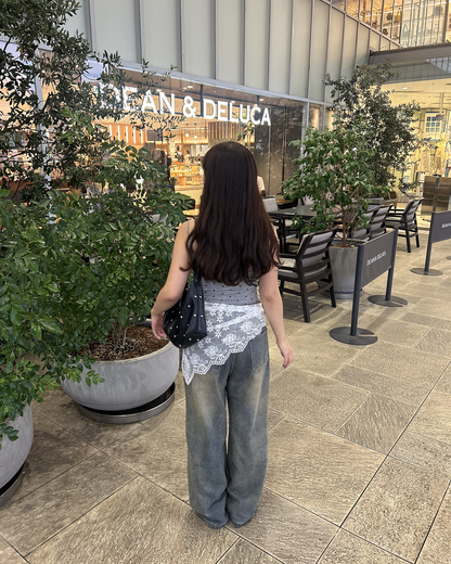レトロデザインワイドレッグステッチデザインパンツ
MY0059