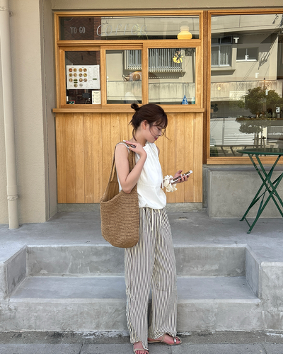 【7/10 19時販売開始】ドローストリングクラシックパジャマライクパンツ
MZ0071