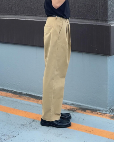 【再販】ワイドストレートスラックス NA0008