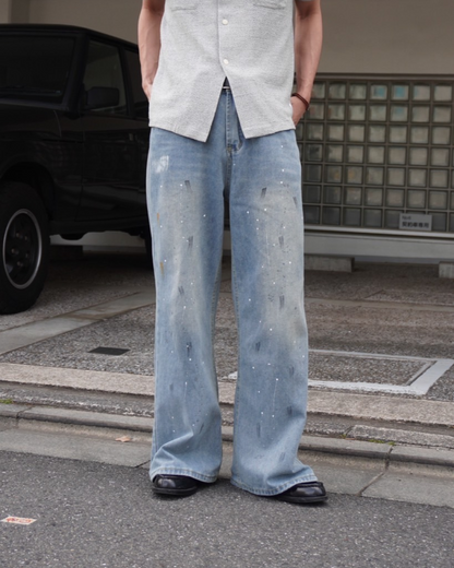 レトロウォッシュダメージジーンズ NA1006