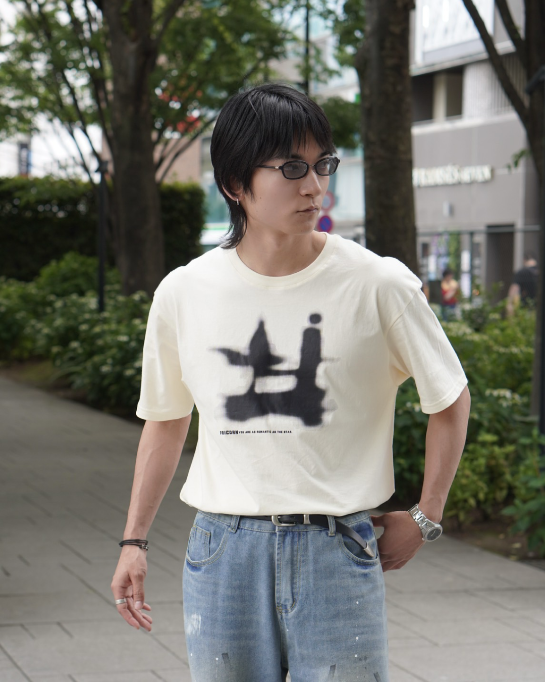 シャドウプリントTシャツ NA1014