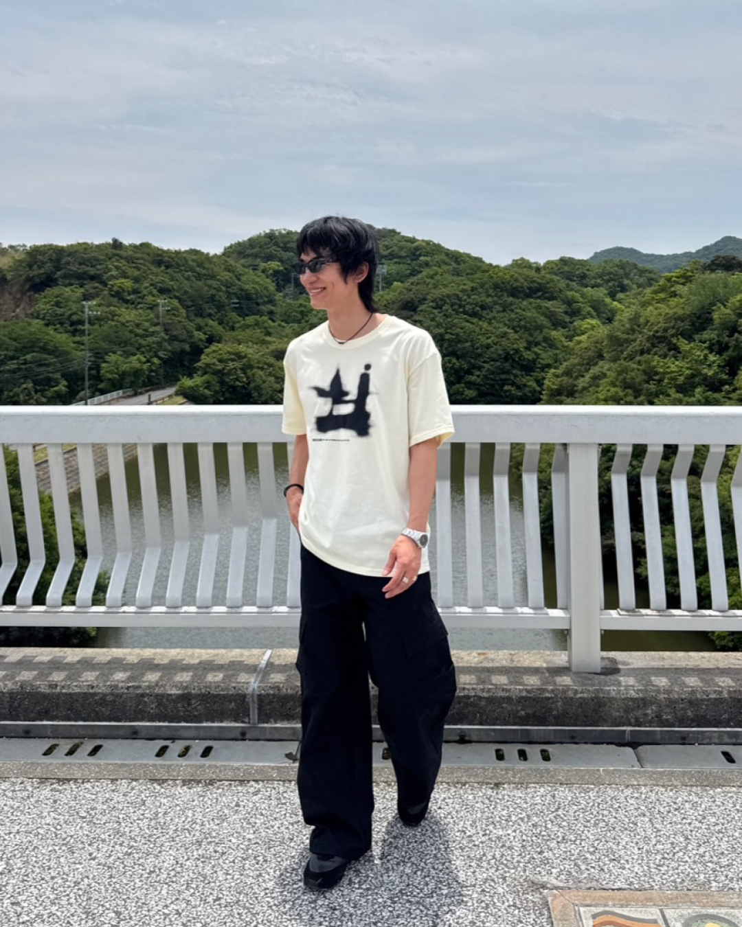 シャドウプリントTシャツ NA1014