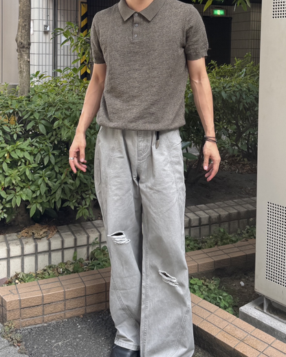 メンズニットポロシャツ NA1056