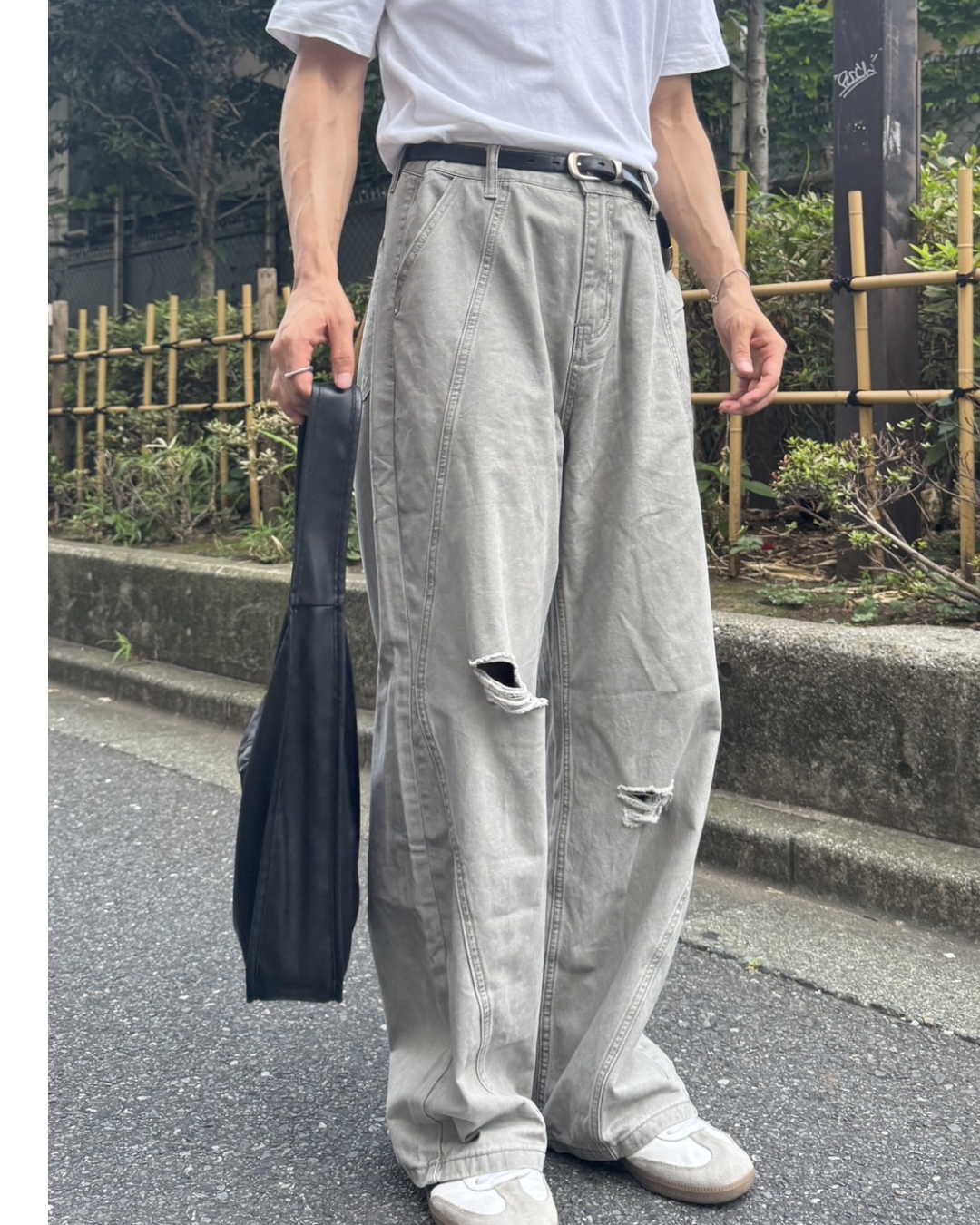 TTT MSW グレー ナイロンパンツ 中古・古着通販】TTT MSW (ティー) ニュースタンダードワイド