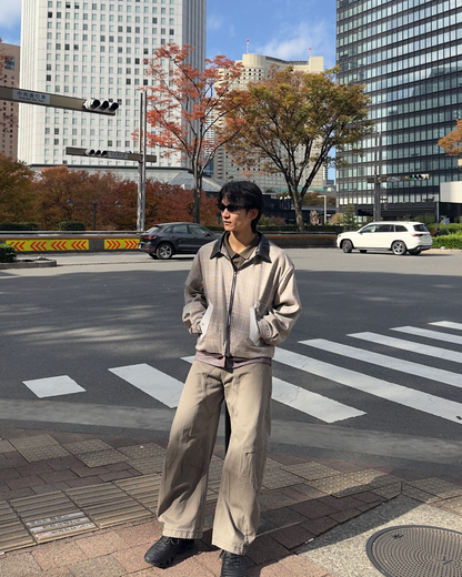 ラペルカラーハリントンジャケット NA1087