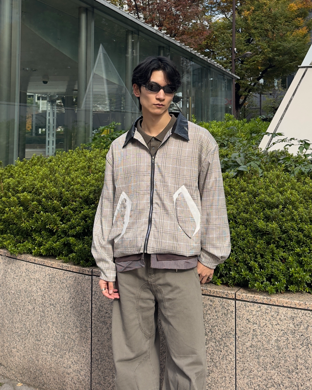 ラペルカラーハリントンジャケット NA1087