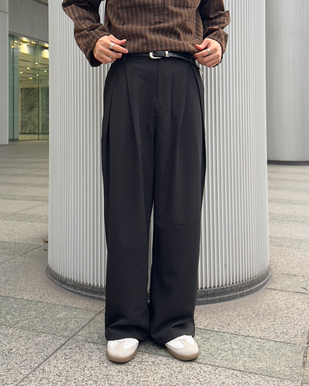 ワイドレッグシミターパンツ NA1091