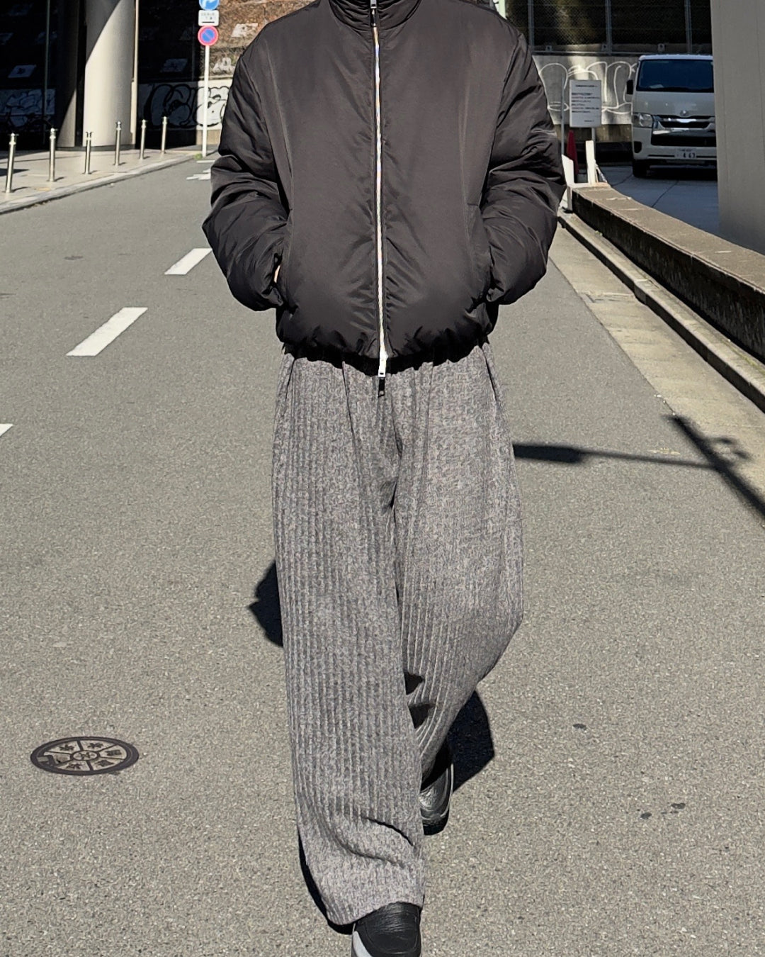 ルーズストレートニットパンツ NA1114