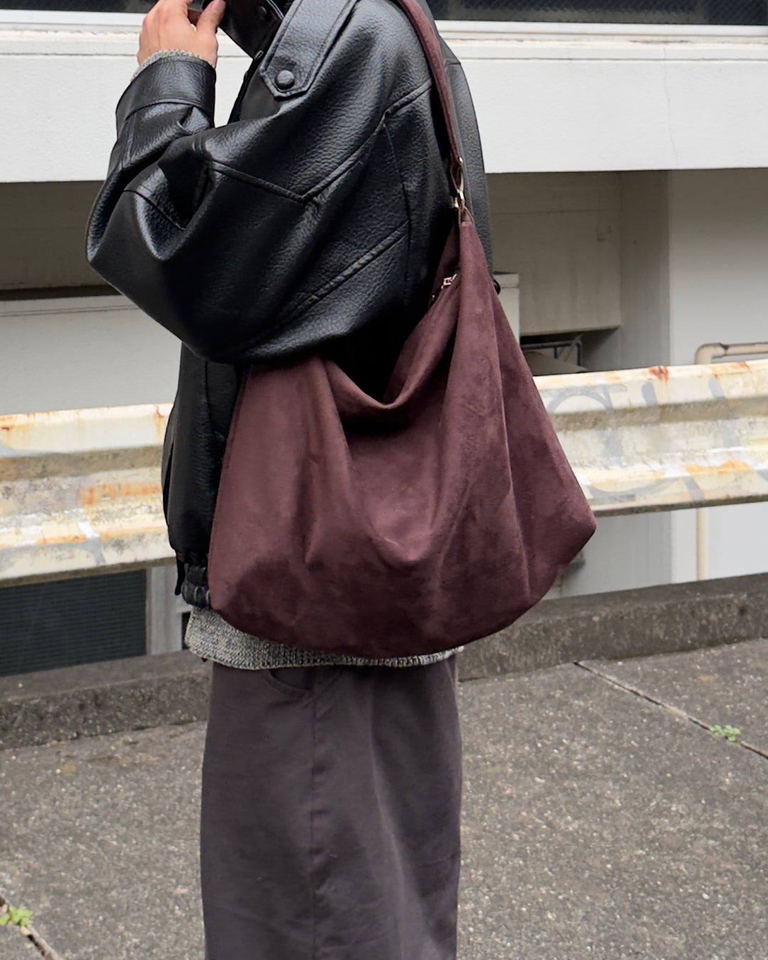 スウェードワンショルダーバッグ NA1125