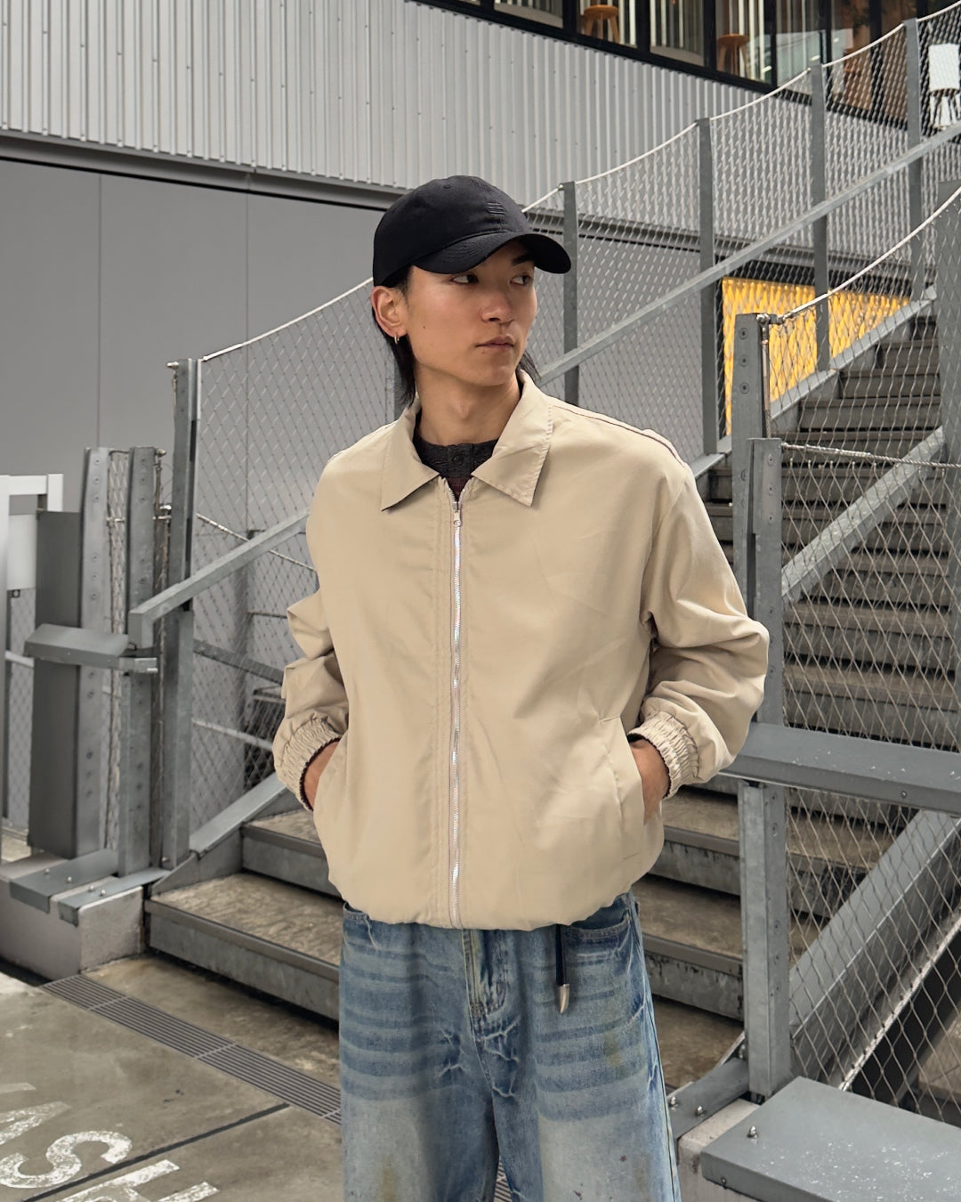 ルーズシルエットジップブルゾンNA1128