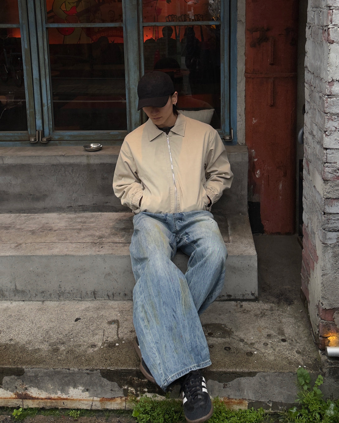 ルーズシルエットジップブルゾンNA1128