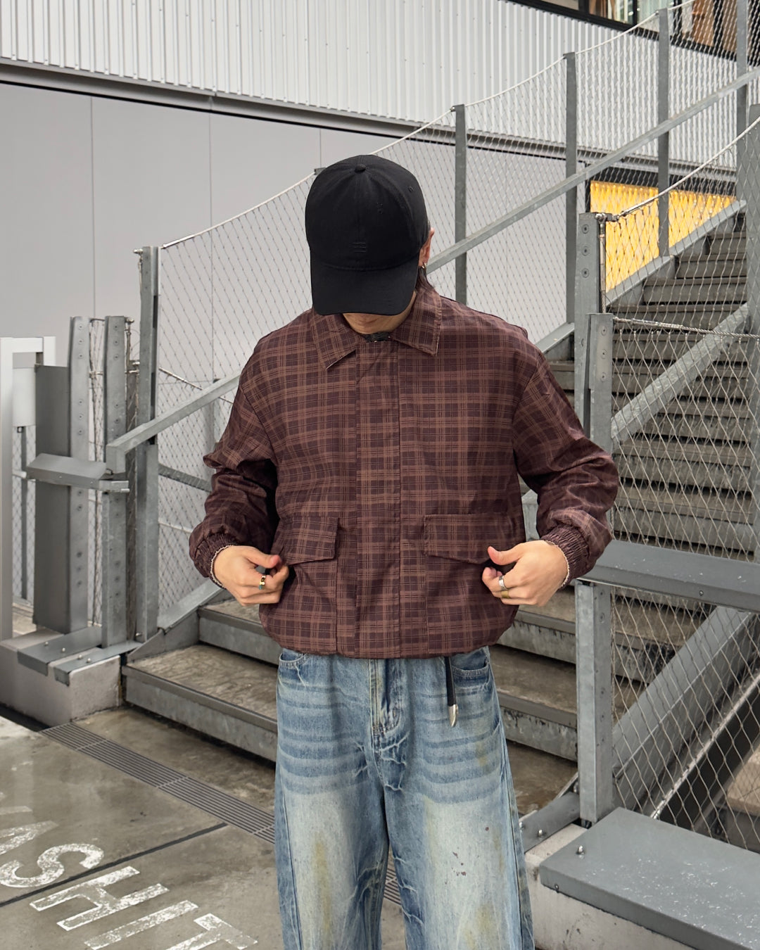 ルーズシルエットジップブルゾンNA1128