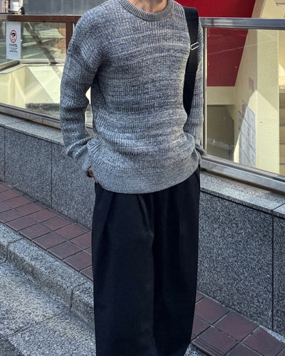 ミックスジャガードクルーネックセーター NA1129