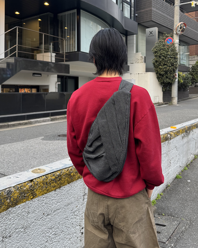 ストライプクレセントショルダーバッグ NA1135