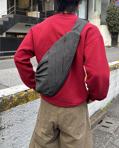 ストライプクレセントショルダーバッグ NA1135