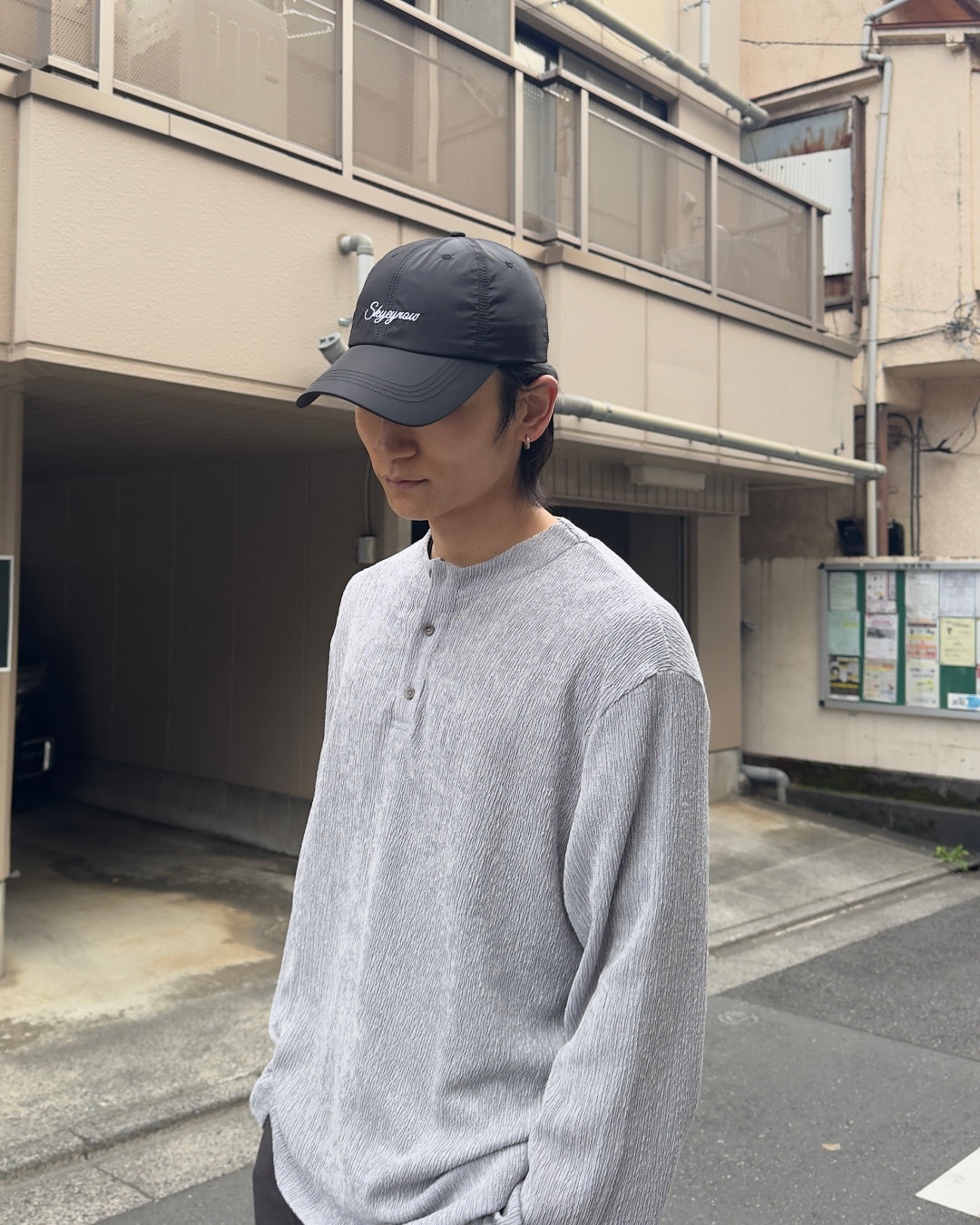 メッセージロゴナイロンベースボールキャップNA1136