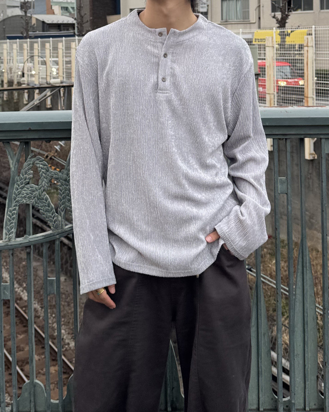 ベーシックヘンリーネックプルオーバー NA1154