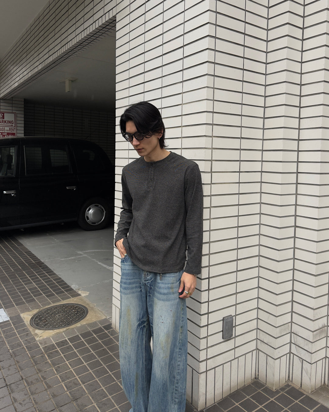 メランジヘンリーネックロングTシャツ NA1157 – YOLO（ヨロ