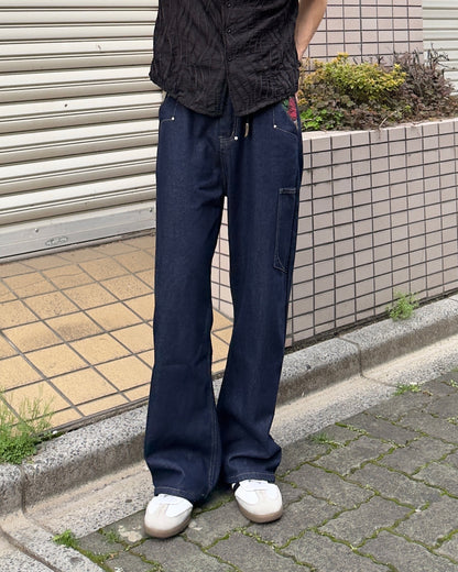 サイドポケットストレートデニムパンツ NA1160