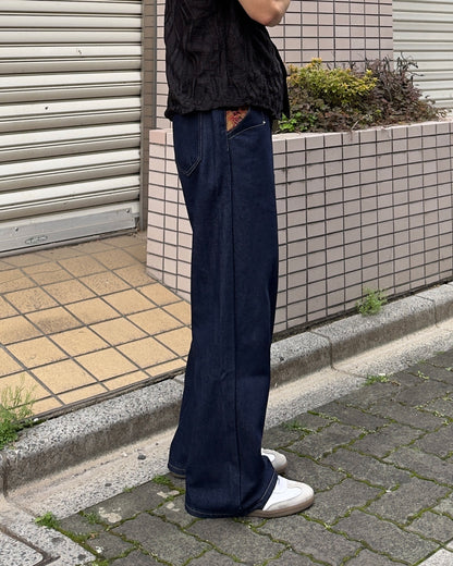 サイドポケットストレートデニムパンツ NA1160