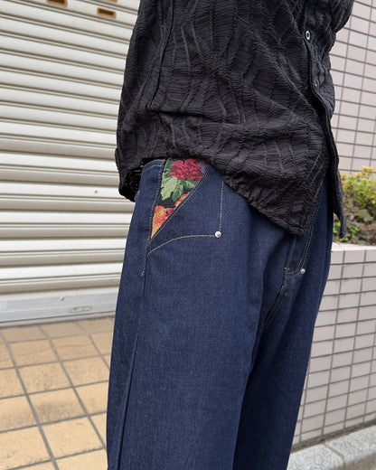 サイドポケットストレートデニムパンツ NA1160