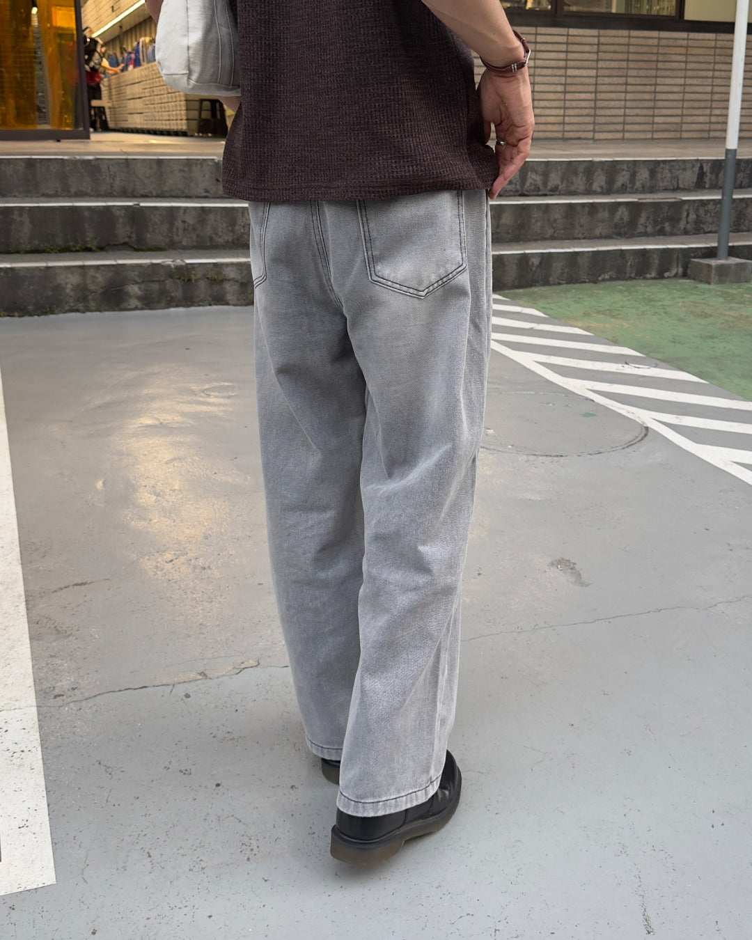 ストレートグレージーンズ NA1170