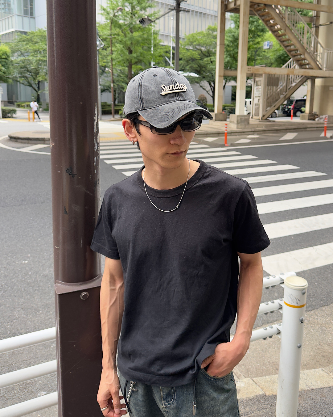 ヴィンテージウォッシュロゴキャップ NA1195