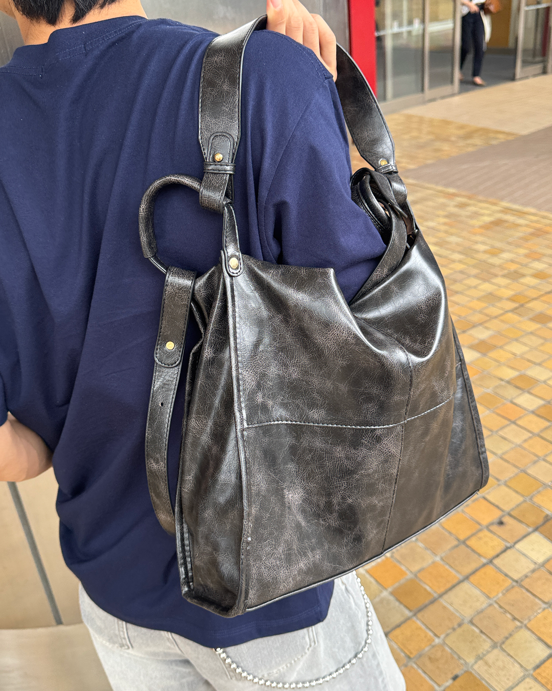 フェイクレザー2WAYショルダーバッグ NA1208