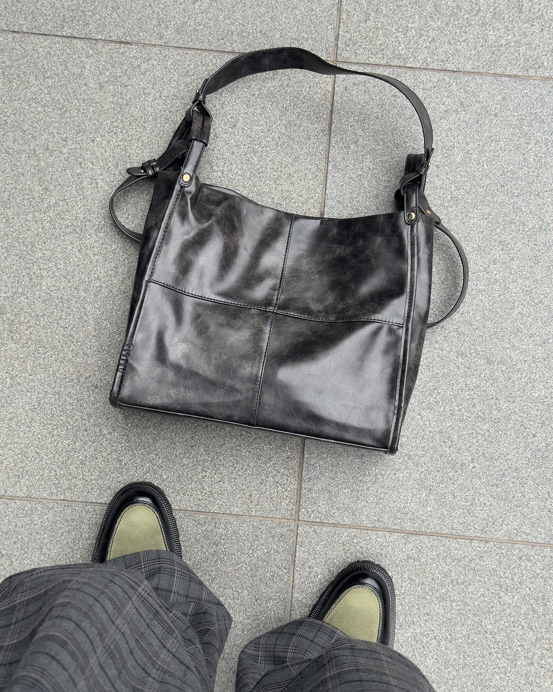 フェイクレザー2WAYショルダーバッグ NA1208