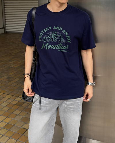 ボトルグリーンタイポグラフィTシャツ
NA1214