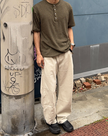ヘンリーネックラインニット半袖Tシャツ NA1235