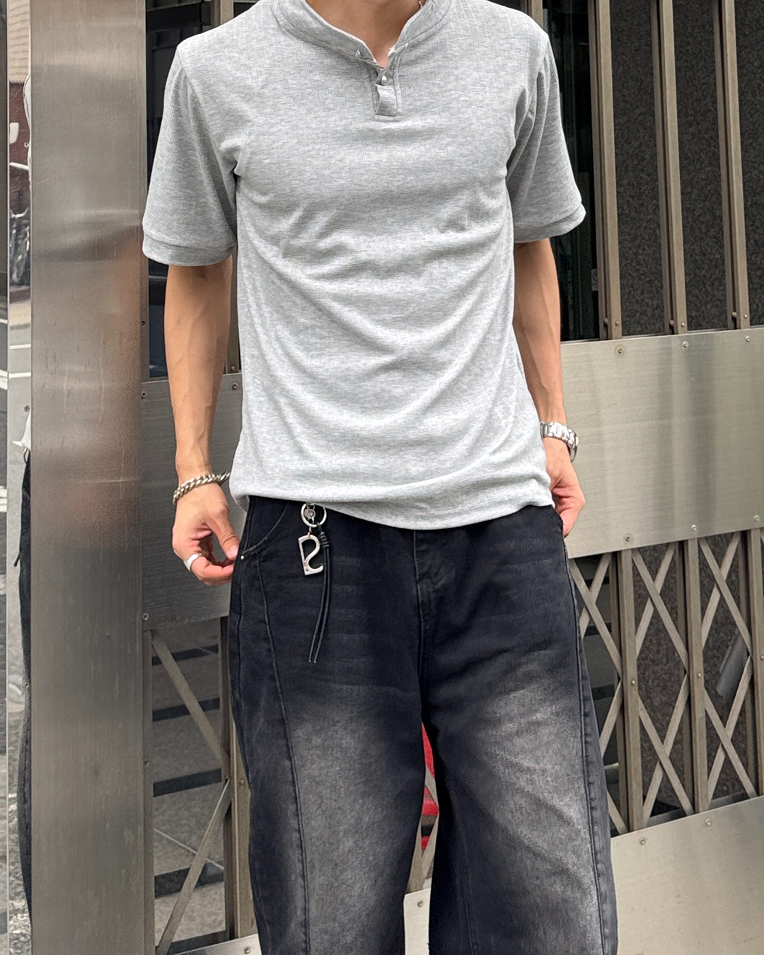 ヘンリーネックTシャツ NA1238